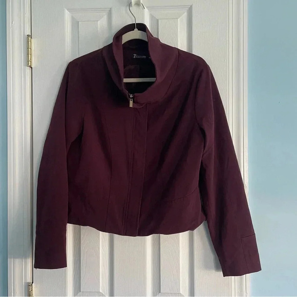 7th Avenue New York And Company Maroon Blazer Size 10 - Picture 1 of 6